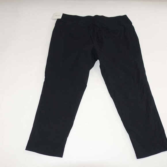Ellen Tracy Women's Pull On Cropped Pants Size 2X NWT Black High Rise Stretch - Picture 6 of 7